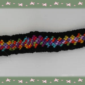 Bracelet brésilien noir et multicolore