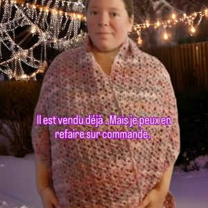 grande étole multicolore