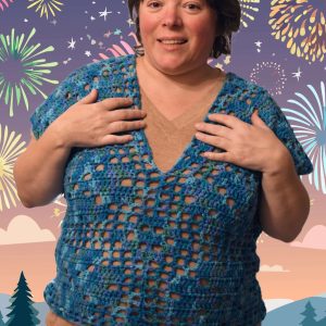 Tunique bleue taille 42/46